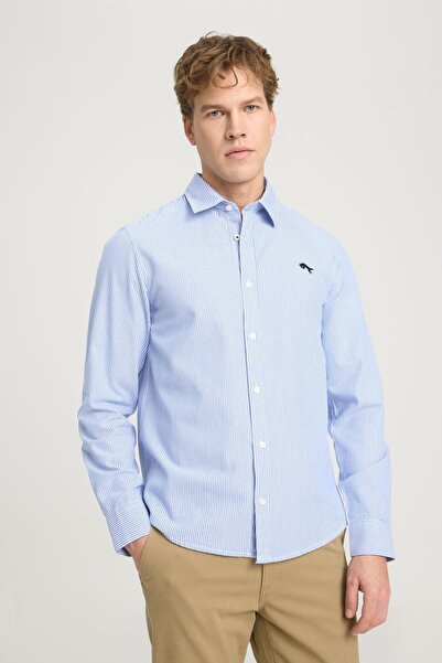 WRANGLER Regular Fit Normal Kesim %100 Pamuk Mavi Gömlek
