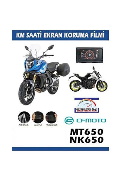 Motiker CF MOTO 650NK/650MT Motosiklet Ekran Km Koruyucu