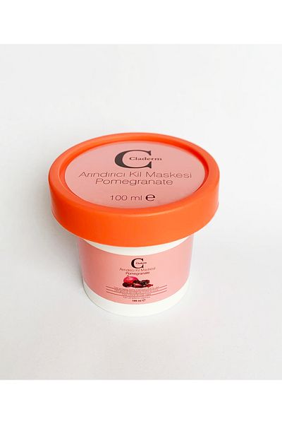 Claderm 100 ml Bucket Clay Mask – Pomegranate
