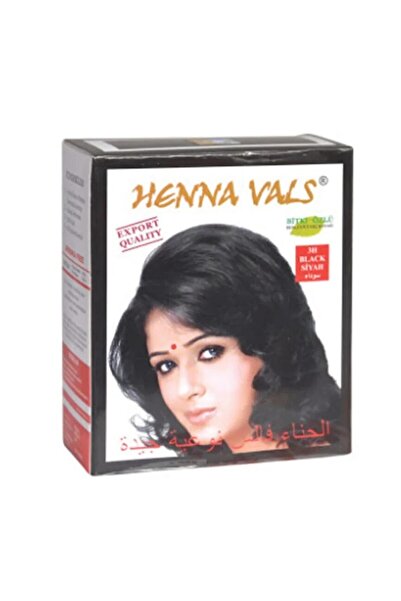 henna vals Hint Kınası Siyah Saç Boyası 10 gr X 6 Adet
