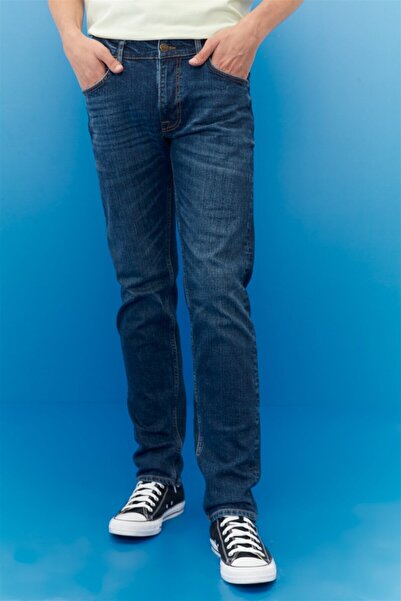 Lee Luke Slim Fit Düşük Bel Denim Esnek Jean Kot Pantolon