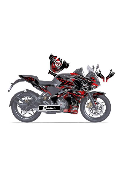 Motiker Bajaj RS200 Devil Sticker Etiket Parçalı Kaplama Modeli