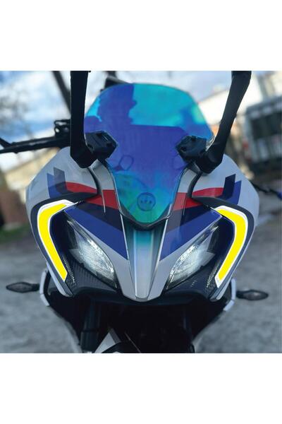 Motiker CF Moto 250SR Sarı Far Sticker
