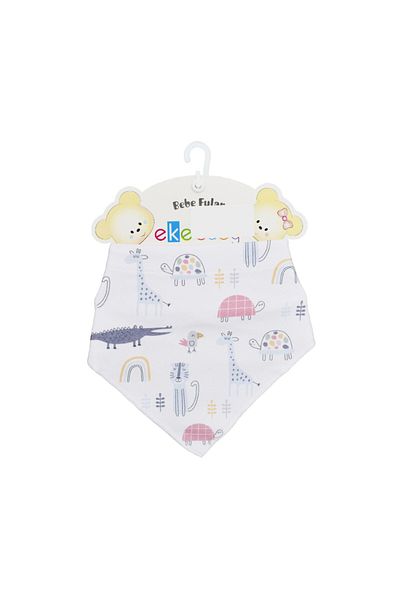 Ekebaby Combed Cotton Printed Scarf Apron 11980