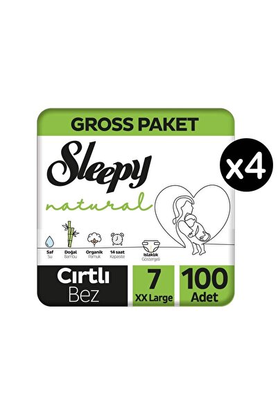 Sleepy Natural 7 Numara Xx Large 400'lü Bebek Bezi