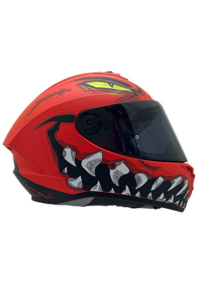 AXXIS DRAKEN S FORZ A5 MAT DESENLİ MOTOSİKLET KASKI ÇİFT VİZÖRLÜ