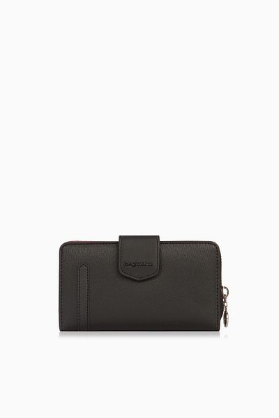 CENGİZ PAKEL Cengiz Pakel Medium Size Women's Wallet - 65256 Black/Red