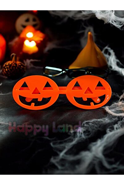 Happyland Halloween Pumpkin Glasses Orange Plastic Halloween Pumpkin Pattern Glasses