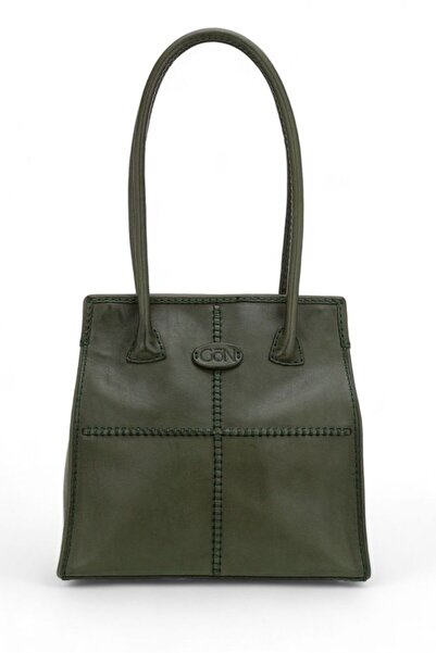 GÖN Hand Made Yeşil Kadın Omuz Çantası Omra