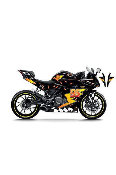 Motiker CFMOTO 250SR McQueen Siyah Sticker Parçalı Motosiklet Kaplama Etiket ...