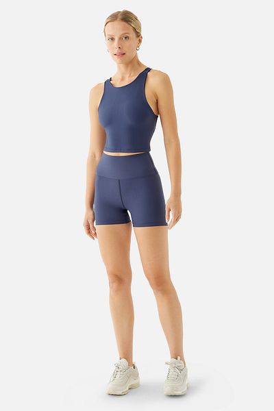 Superstacy Navy Blue Emily Sports Short Tights