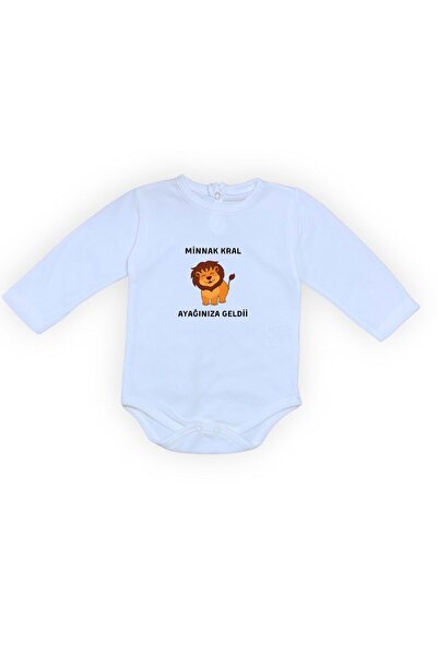 Mnk Baby&Kids بدلة أطفال باللون الأزرق من Minnak King - بدلة أطفال مطبوعة بأز...