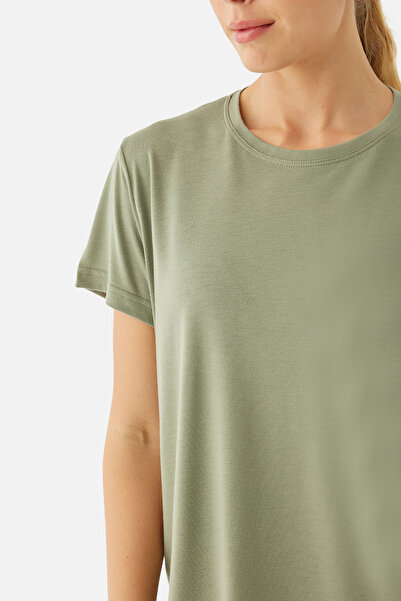 Superstacy Tricou Sophia ușor de culoare kaki