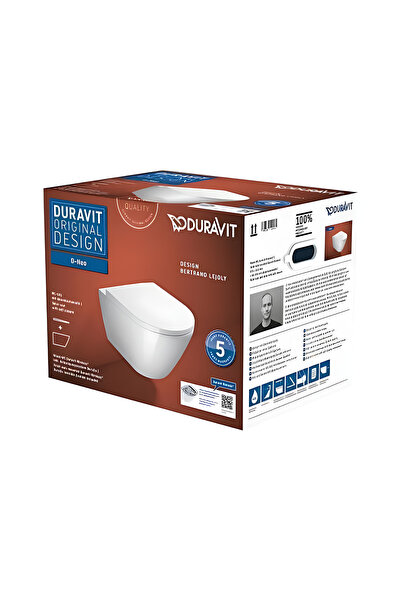 Duravit D-Neo Rimless Asma Klozet, Duravit Yavaş Kapak 45773900A1