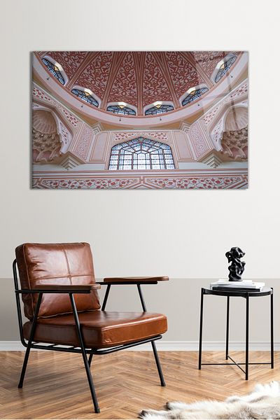 Vosevu Μαλαισιανό Putra Mosque Glass Painting, Μοντέρνα διακόσμηση σπιτιού και γραφείου, Διακόσμηση τοίχου δώρου, άθραυστο γυαλί