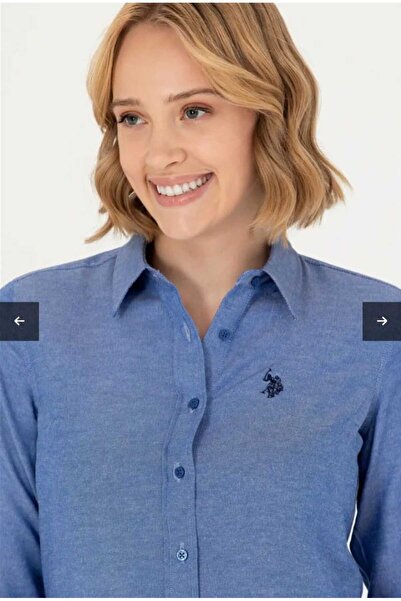 U.S. Polo Assn. Kadın Slim Fit Uzun kol Gömlek