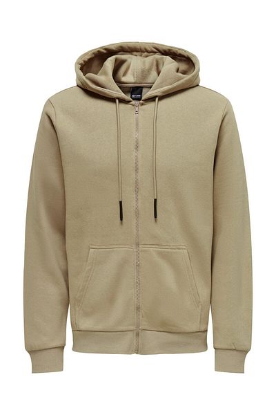 Only & Sons Onsceres Jump Thr. Hoodie Sweat Noos Chinchilla