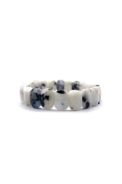 OSMANLI DOĞAL TAŞ Gray White Genuine Original Certified Rolex - Wide Cut Moon Stone
