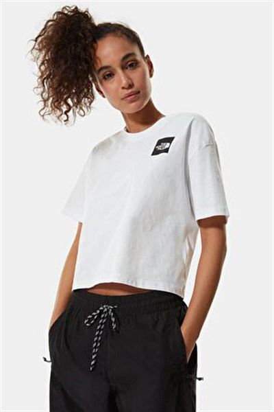 THE NORTH FACE W Cropped Fine Tee White