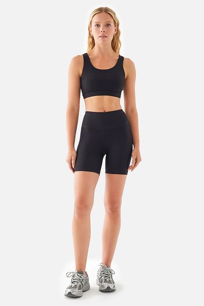 Superstacy Anna Comfylux High Waist Biker Black Sports Leggings