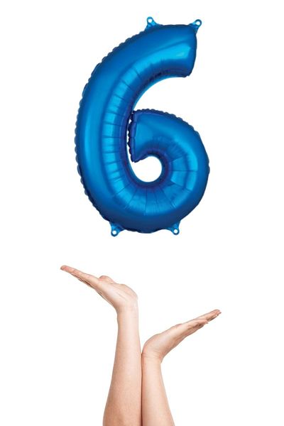 TURKUAZ PARTY Foil Balloon - 16cm - 6 Blue - 16