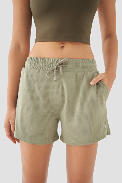 Superstacy Pantaloni scurți sport din plasă pentru femei Caro, verde deschis