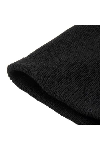 Belifanti Collection В'язаний унісекс маска з вишивкою сльози меча, в'язані рукавички, чорний