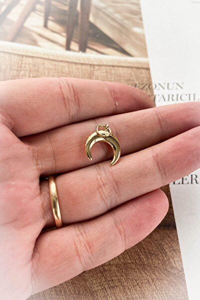 roshel Ay Model Kaplama Kolye Ucu 2 Farklı Renk Seçeneği