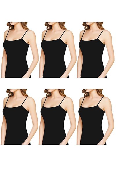 Belifanti Collection Black Cotton Women's Athlete - Set of 6
