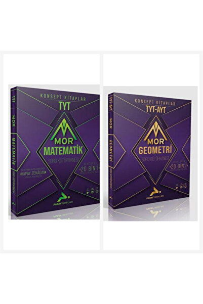 paraf yayınları Tyt Mor Matematik & Paraf Tyt - Ayt Alıştıran Geometri Soru K...