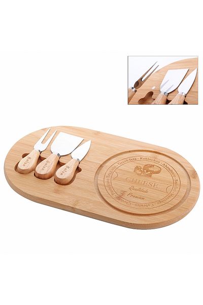 Queen’s Kitchen Cheese Presentation Set 34 X 19.5 X 1.5 cm