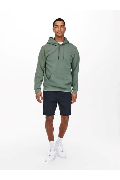 Only & Sons Onsceres Hoodie Sweat Noos Grey