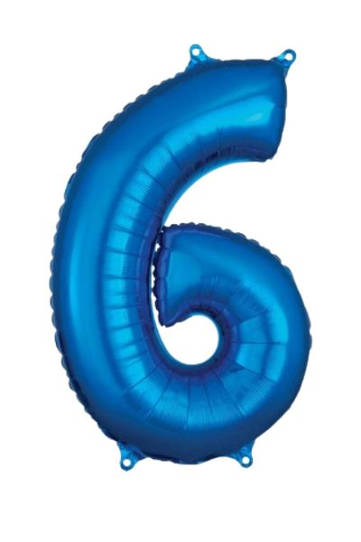 TURKUAZ PARTY Foil Balloon - 16cm - 6 Blue - 16