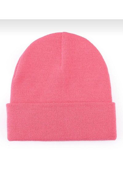 Belifanti Collection Πτυσσόμενο Unisex Απλό Beanie Pink