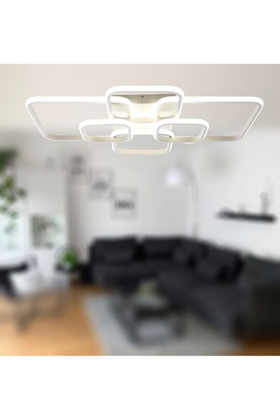 TT AYDINLATMA Tt500-6-By Tt Lighting (3 Color Light Modules) Matte White Floor Lamp 6 Led Chandelier