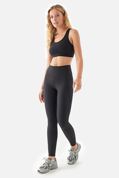 Superstacy Peggy High Waist Mesh Pocket Black Sports Leggings