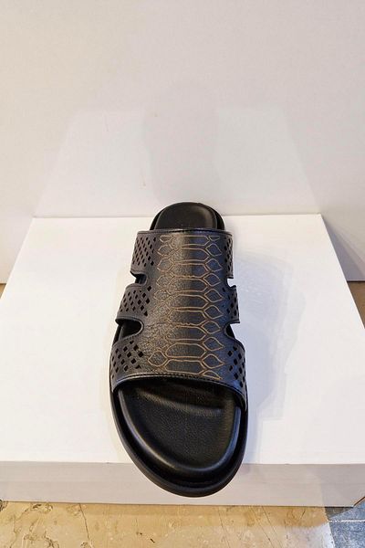 DOSA SHOES MONTRER-645 ΓΝΗΣΙΟ ΔΕΡΜΑ ΑΝΔΡΙΚΕΣ ΠΑΝΤΟΦΛΕΣ-Μαύρο