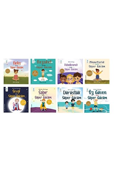 peta kitap Benim Süper Gücüm Seti ( 8 Kitap) Değerler Eğitimi