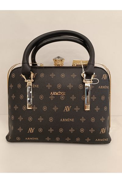 Armine Black 339 Model Women's Bag - Printed
