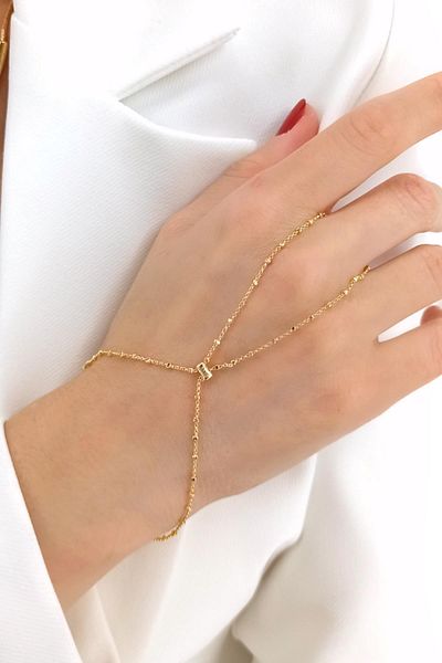 Çlk Accessories Premium Tiny Square Heel Shahmeran Bracelet