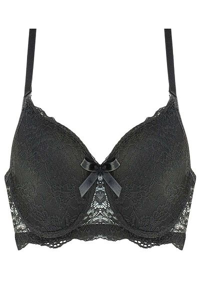 Belifanti Collection Σουτιέν με επένδυση από δαντέλα, μαύρο