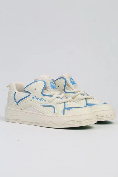 Benetton Pantofi sport pentru femei Bnı-10100 - Importați alb albastru