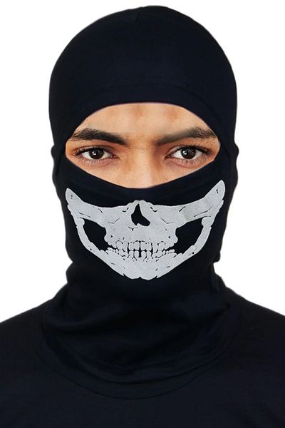 Belifanti Collection Unisex Black Skull Thermal Snow Mask Skeleton Mask