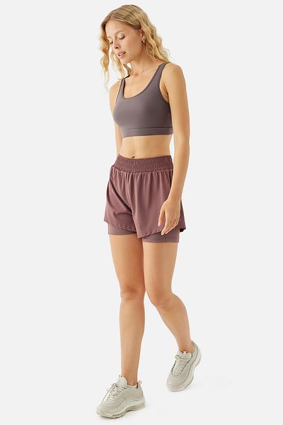 Superstacy Dark Rose Rose Tights Sports Shorts