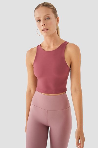 Superstacy Jane Medium Supported Dried Rose Sports Bustier
