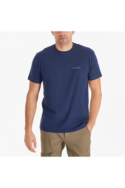 Columbia CS0282 CSC M BASIC SM LOGO BRUSHED SS TEE Темно-синій