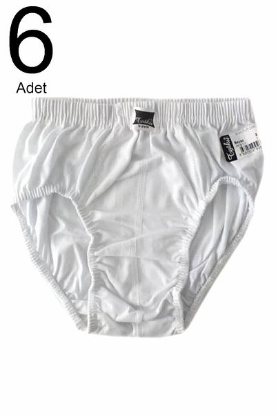 Tutku Boy's White 6 Pack Panties ELF568TUT01316