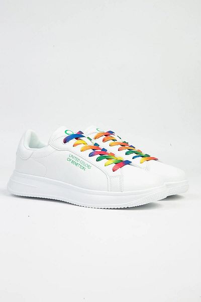 Benetton Bnı-10061 4205 Pantofi sport pentru femei importați-alb