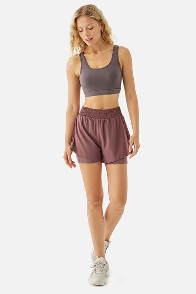 Superstacy Dark Rose Rose Tights Sports Shorts
