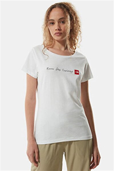 THE NORTH FACE W S/S NeverStopExploring Tee-EU White